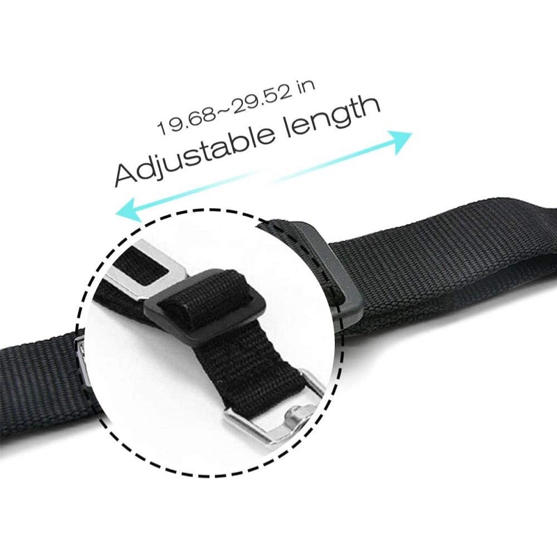 Close-up of the Fourfold Tether's adjuster, which sets the strap from 19.7 to 29.5 inches
